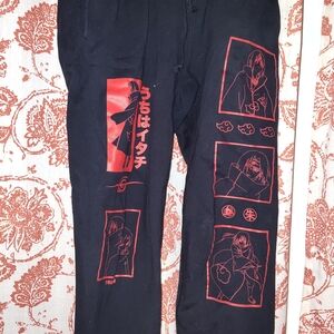 Anime Graphic Black Joggers